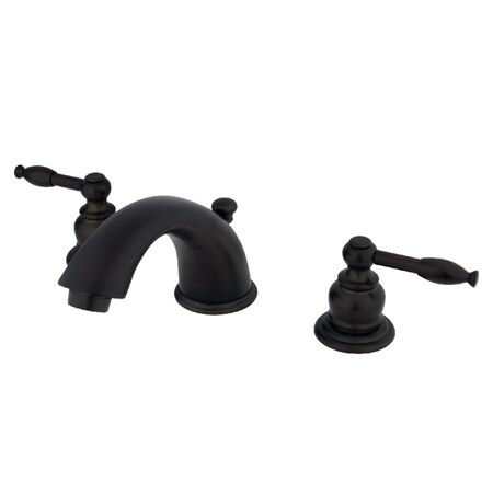 Kingston Brass KB965KL Widespread Bathroom Faucet, Oil Rubbed Bronze KB965KL